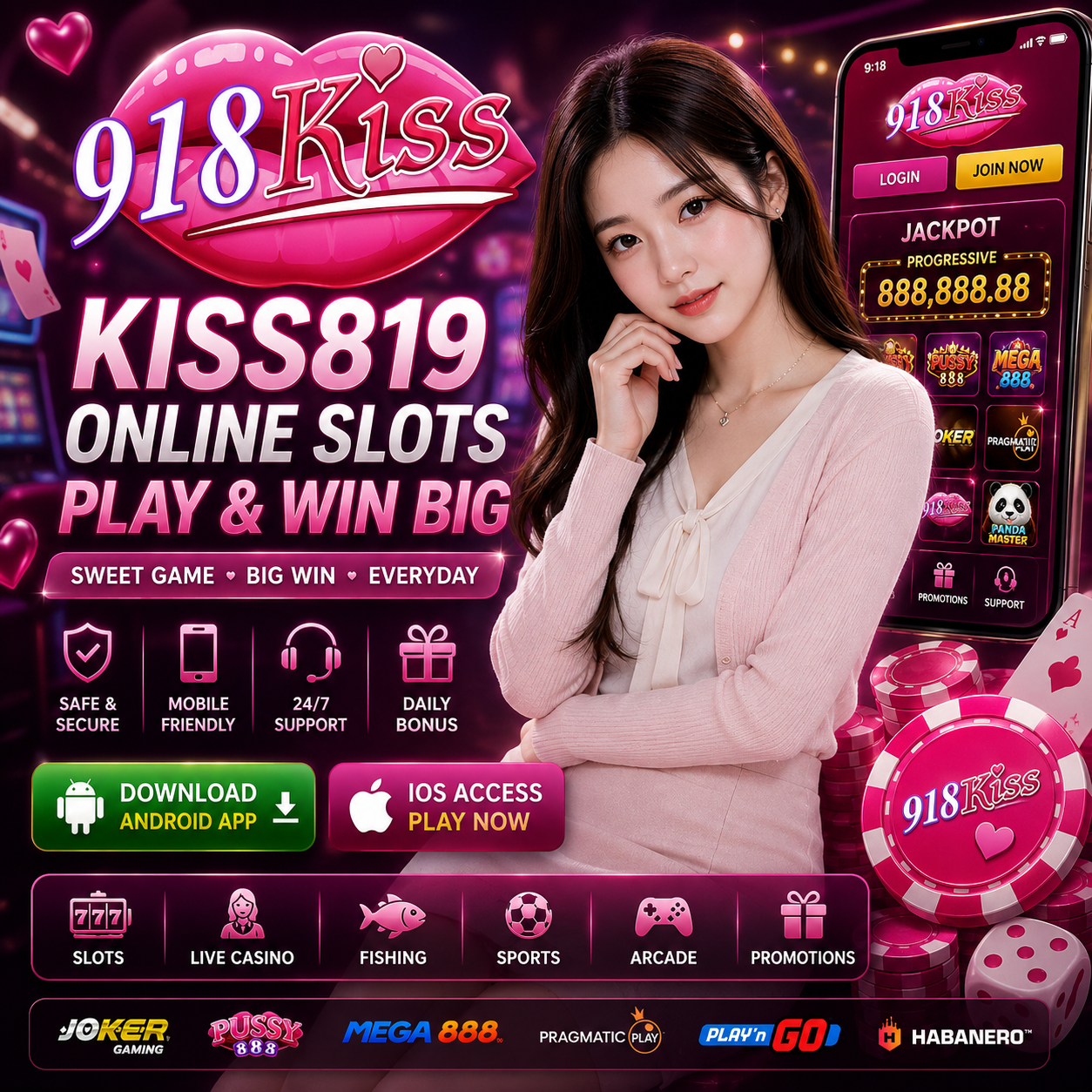 918Kiss Malaysia Slot APK and Mobile Login