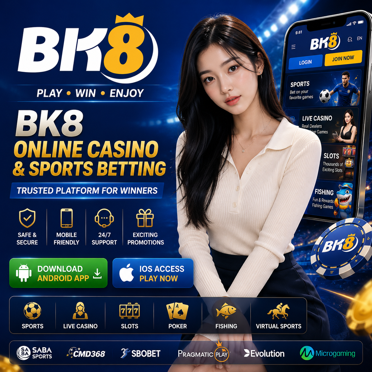 BK8 Malaysia sportsbook casino mobile login and APK access