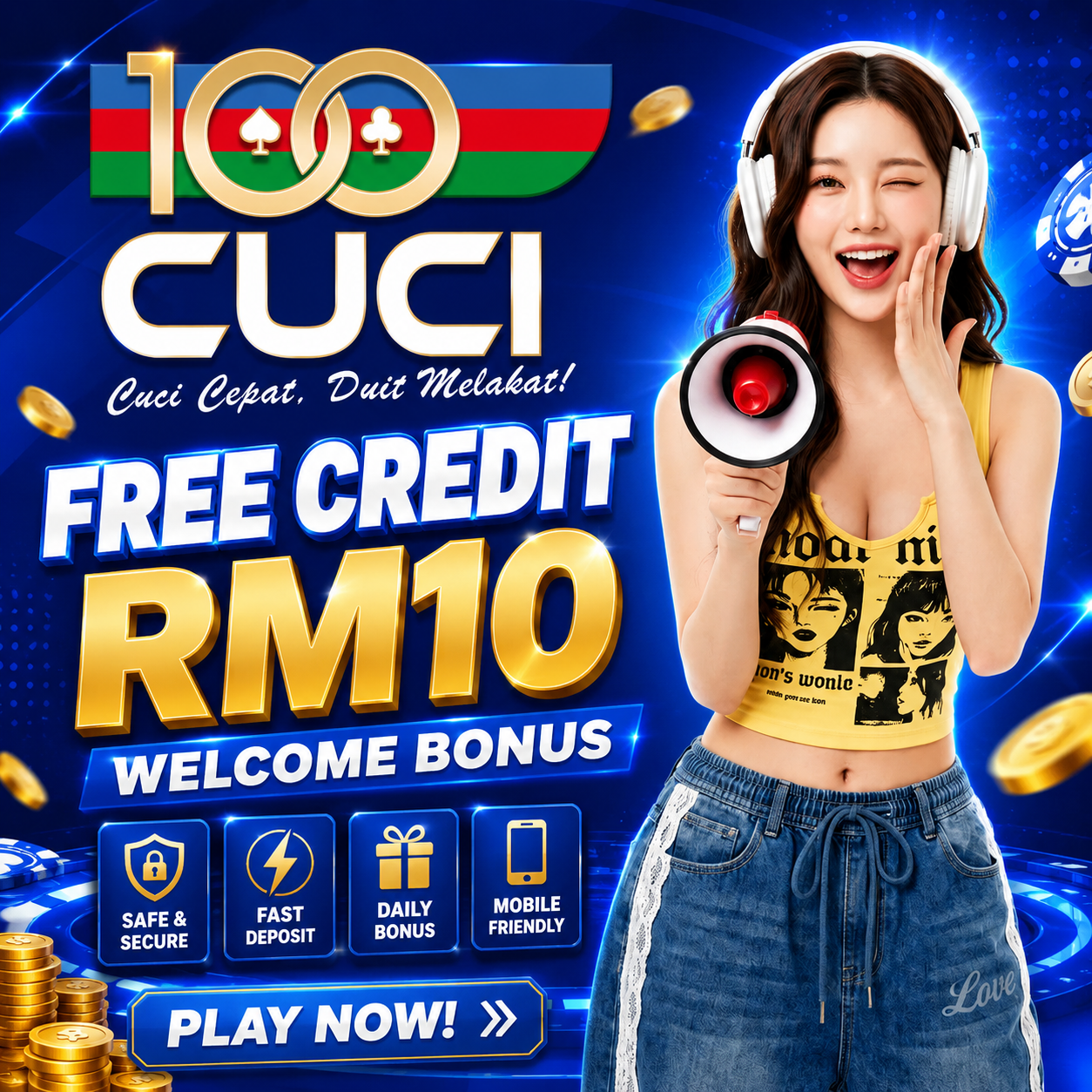 100Cuci Malaysia online casino and slot APK platform
