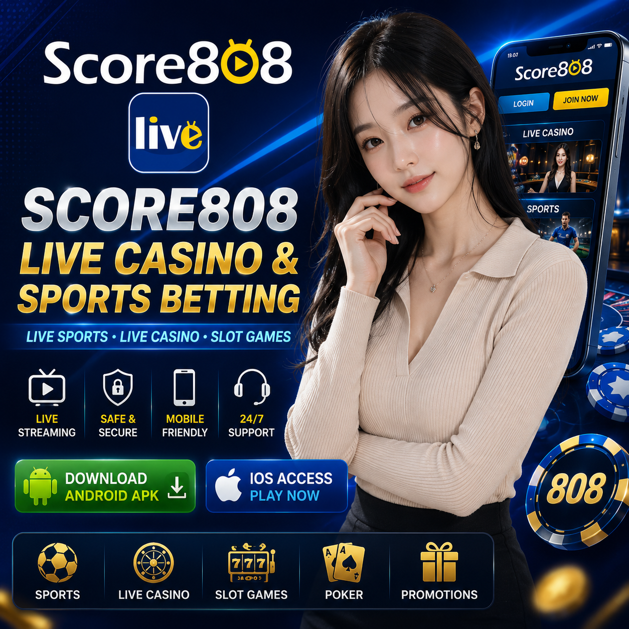 Score808 Malaysia Live Sports Streaming and Mobile Access